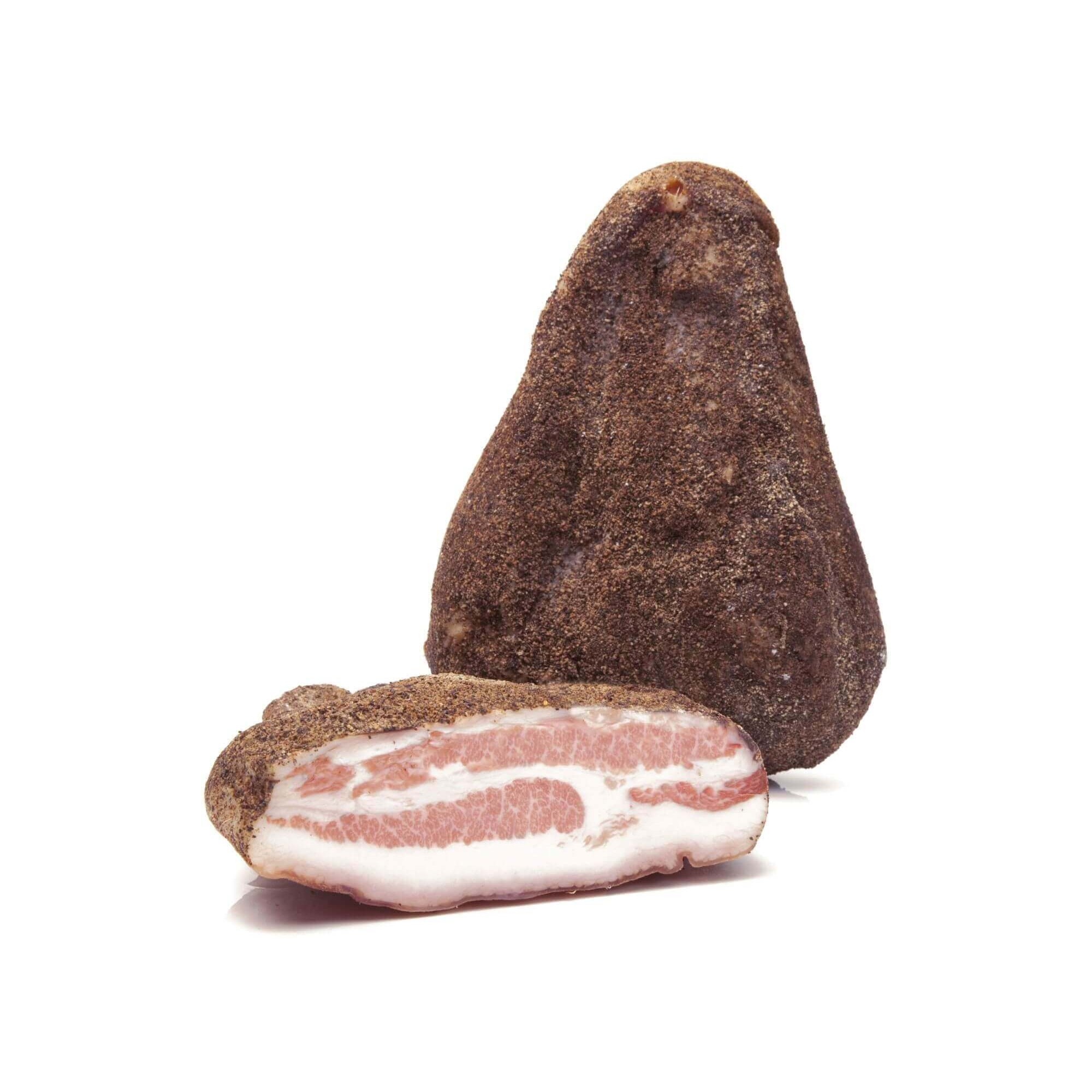 Guanciale in crosta di pepe